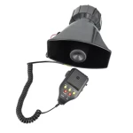 Sirena auto 5 melodii ES 500 cu microfon si functie de inregistrare 12V 100W