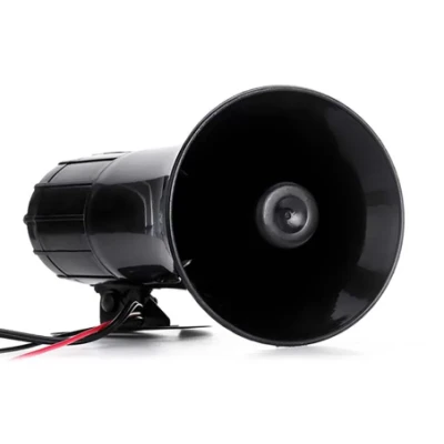 Sirena auto 5 melodii ES 500 cu microfon si functie de inregistrare 12V 100W