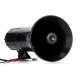Sirena auto 5 melodii ES 500 cu microfon si functie de inregistrare 12V 100W