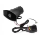 Sirena auto 5 melodii ES 500 cu microfon si functie de inregistrare 12V 100W