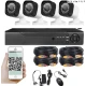 Sistem de supraveghere cu 8 camere exterior 1080P Kit AHD compresie video H.265