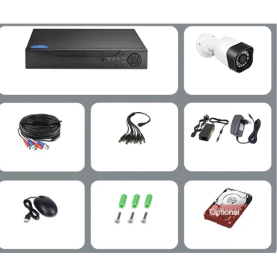 Sistem de supraveghere cu 8 camere exterior 1080P Kit AHD compresie video H.265