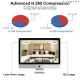 Sistem de supraveghere cu 8 camere exterior 1080P Kit AHD compresie video H.265