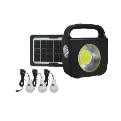 Sistem solar pentru Iluminat Casa CC002-1 cu Panou si 3 Becuri 100W