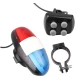 Sonerie electronica pentru bicicleta 4 moduri de sunet iluminare LED material durabil