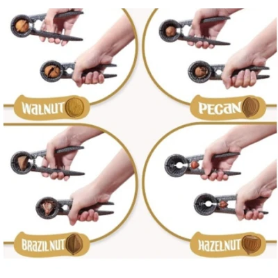 Spargator de nuci alune 17 cm negru