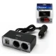 Splitter auto pentru priza 12v cu 2 prize si 2 usb Olesson 1647
