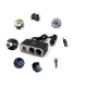 Splitter auto pentru priza 12v cu 2 prize si 2 usb Olesson 1647