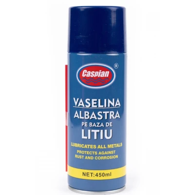 Spray vaselina albastra Caspian 450ml pe baza de litiu
