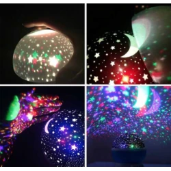 UB Star Master ROZ GLOB 360 Lampa de Veghe cu Proiector Rotativ Stele 