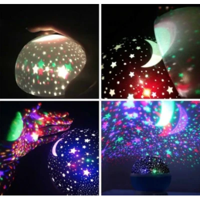 UB Star Master ROZ GLOB 360 Lampa de Veghe cu Proiector Rotativ Stele 
