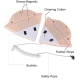 Stergator magnetic geamuri ABS / Bumbac 16 x 13.5 cm Galben / Alb