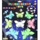 Stickere fosforoscente 8 Fluturi Multicolori