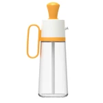Sticla cu picurator pentru ulei otet si sosuri 550 ml alb-galben