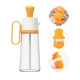 Sticla cu picurator pentru ulei otet si sosuri 550 ml alb-galben