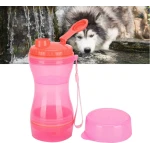 Sticla portabila de apa pentru animale de companie 2 in 1