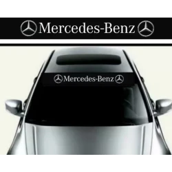 Stiker parasolar auto sau haion/parbriz  MERCEDES 125 X 15 cm
