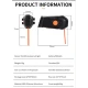 Stop spate pentru bicicleta 8821 cu LED GALBEN