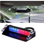 Stroboscop led auto 12 LED parbriz cob rosu albastru