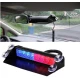 Stroboscop led auto 12 LED parbriz cob rosu albastru