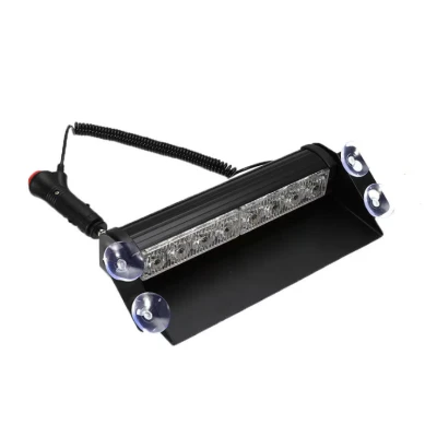 Stroboscop led auto 8 LED parbriz cob rosu albastru