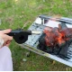 Suflanta manuala pentru gratar intretinerea focului din plastic si otel 25cm