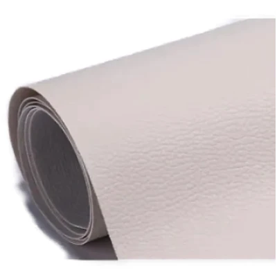 Sul autoadeziv din piele ecologica (imitatie piele) 0.75 x 2.5m ALB Cream