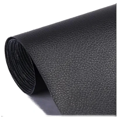 Sul autoadeziv din piele ecologica (imitatie piele) 0.75 x 2.5m NEGRU cu textura
