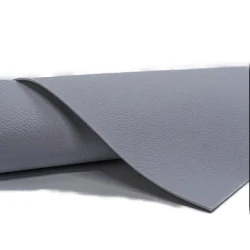 Sul autoadeziv din piele ecologica (imitatie piele) 75 CM x 250 CM GRI inchis cu textura