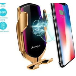 Suport auto cu incarcator wireless si senzor inteligent R1 USB