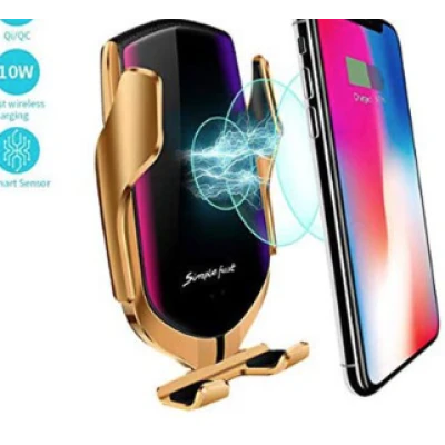 Suport auto cu incarcator wireless si senzor inteligent R1 USB