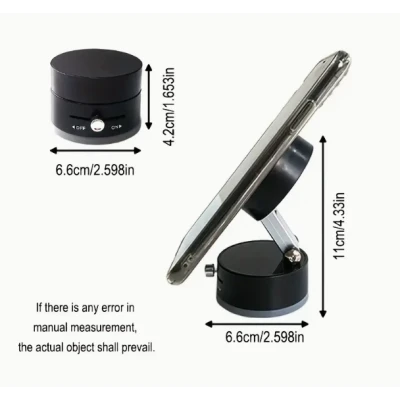 Suport auto magnetic pentru Telefon cu dubla utilizare acasa si masina rotund