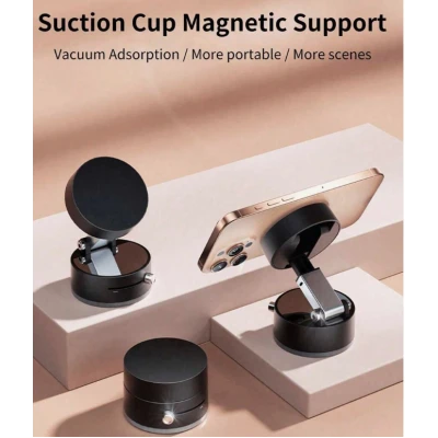 Suport auto magnetic pentru Telefon cu dubla utilizare acasa si masina rotund
