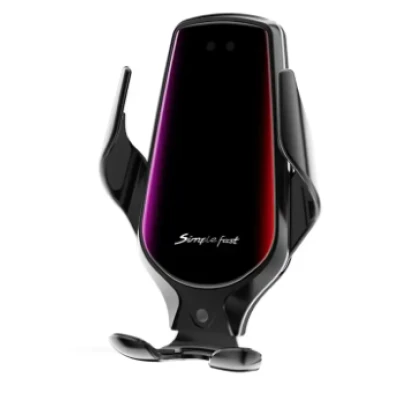 Suport Auto NEGRU R1 Senzor Incarcare Fast Charge Wireless