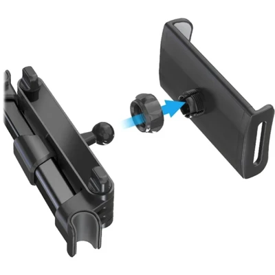 Suport Auto Tetieră cu brat ajustabil 360 Universal pentru Smartphone/Tabletă - 12-19cm 