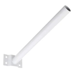 Suport consola / brat cu prindere pe perete / stalp pentru proiector solar stradal / lampa stradala ALB