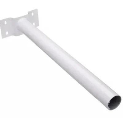 Suport consola / brat cu prindere pe perete / stalp pentru proiector solar stradal / lampa stradala ALB