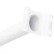 Suport consola / brat cu prindere pe perete / stalp pentru proiector solar stradal / lampa stradala ALB