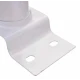 Suport consola / brat cu prindere pe perete / stalp pentru proiector solar stradal / lampa stradala ALB