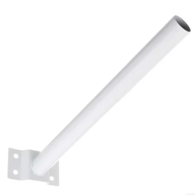 Suport consola / brat cu prindere pe perete / stalp pentru proiector solar stradal / lampa stradala ALB