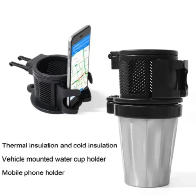 Suport de pahare 2 in 1 anti-alunecare pentru vehicule