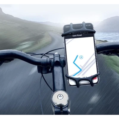Suport de telefon pentru bicicleta din silicon 8 brate
