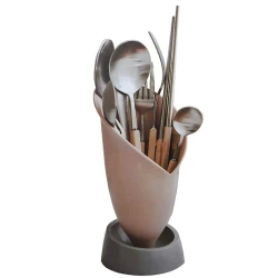 UB Suport decorativ pentru ustensile stil ghivechi cu scurgere