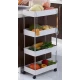 Suport depozitare cu 4 rafturi tip carucior modular pentru baie sau bucatarie