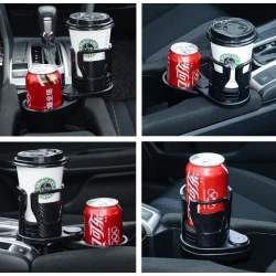 Suport dublu pentru pahare pentru masina 2 in 1