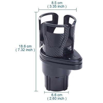 Suport dublu pentru pahare pentru masina 2 in 1