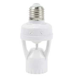 Suport dulie E27 cod Q H201 cu senzor de miscare IR