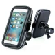 Suport husa telefon mobil LX 01 pentru bicicleta si motocicleta rezistent apa si socuri  touchscreen rotativ negru