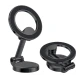 Suport magnetic auto rotativ la 360 grade cu baza rotunda pliabil