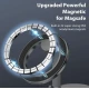 Suport magnetic auto rotativ la 360 grade cu baza rotunda pliabil